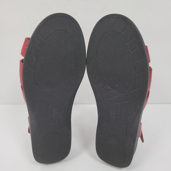 SAS Tripad Comfort Women's Red Leather Strap Sandals US Size 8.5 - Picture 7 of 8